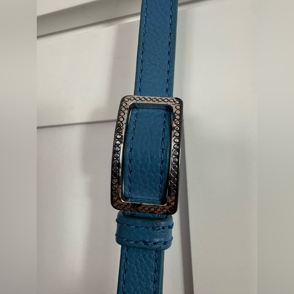 Brighton Blue Hobo Bag with Tassel and Studs - Picture 4 of 12